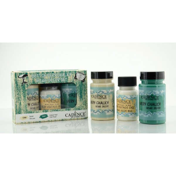 VERY CHALKY HOME DÉCOR SET 2*90ml+50ml CH06-CH37 OLD LACE AND PLAM ROYAL