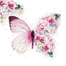 Butterfly Flowers papírszalvéta