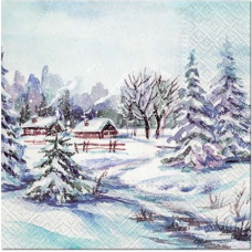 Winter Village papírszalvéta