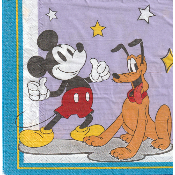 Mickey és Plútó szalvéta