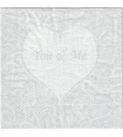 You&Me gray papírszalvéta